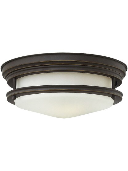 Hadley 12 inch Flush Mount Ceiling Light in Oil-Rubbed Bronze